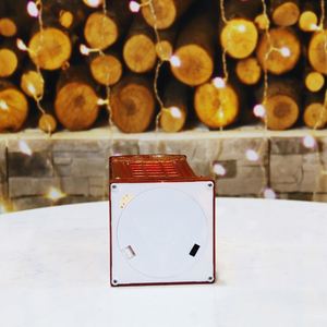 New Christmas Decoration Supplies Santa Red Telephone Booth Lantern Glitter Water Spinning for Christmas Ornaments <b>Lights</b> - Product Image 5