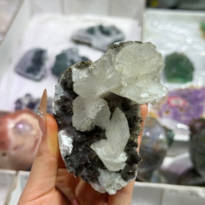 Bán buôn Chất lượng cao khoáng sản Mẫu canxit với Pyrit thô thô đá mẫu vật cho trang trí - Product Image 6