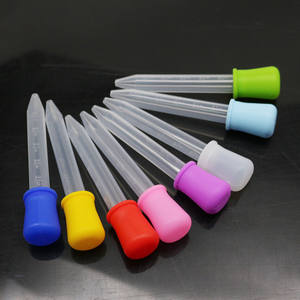 5ml Silicone Plastique Bébé Médecine Compte-gouttes Cuillère <span class=keywords><strong>Pipette</strong></span> Liquide Alimentaire Compte-gouttes Burette pour Enfants <span class=keywords><strong>Cuisine</strong></span> Bonbons Moules Bébé - Product Image 4