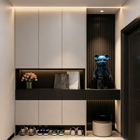 Meuble de rangement à chaussures en bois SLS, style moderne et minimaliste, pour la maison, le salon, l'entrée, l'escalier, les meubles d'extérieur