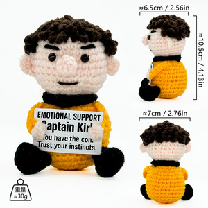 Jouet au crochet fait main, adorable figurine de dessin animé, décoration de bureau, cadeau de vacances, personnage de <span class=keywords><strong>Star</strong></span> <span class=keywords><strong>Trek</strong></span> : Spock - Product Image 2