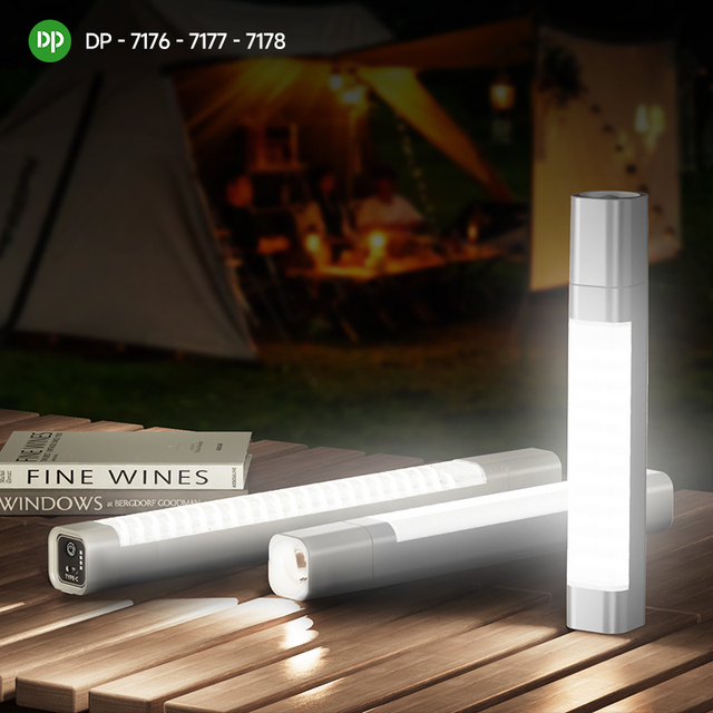 Wholesale Portable LED Emergency Light Rechargeable with Torch Zoom Magnetic Function