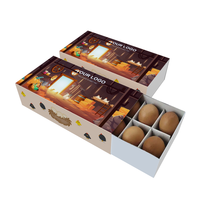 Caja de Embalaje para Huevos Grande, Impresa en Fábrica a Bajo Precio, con Logotipo Personalizado, de Cartón Corrugado, para Envío de Huevos