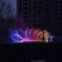 Fuente Musical para Exteriores de Diseño Moderno en Acero Inoxidable Resistente a la Intemperie con Altura de Chorro Ajustable para Parques Públicos Urbanos
