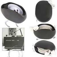 Enrouleur de Câble Portable Automatique pour Écouteurs et Câbles USB, Support Rétractable en Plastique PP pour Casque, Accessoire de Gestion de Câbles de 2 cm