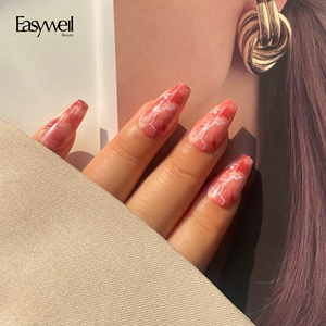 Faux ongles en <span class=keywords><strong>gel</strong></span> Easywell sur mesure, forme cercueil, <span class=keywords><strong>gel</strong></span> amande souple, ongles à presser de haute qualité - Product Image 2