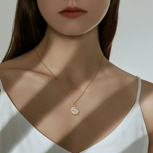 FY joyería de moda inspiración collares del zodiaco astrología piedra natal cera <span class=keywords><strong>sello</strong></span> moneda constelación del zodiaco colgante collar - Product Image 3
