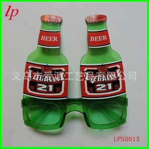 <b>Beer</b> Bottle Shape Party <b>Glasses</b> Plastic Funny Decorative For <b>Beer</b> Festival LPS0014 - Product Image 2