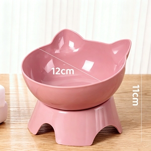 15 °   Ciotola Inclinata per Gatti con Protezione per il Collo, Base Antiscivolo, Facile da Pulire, per Acqua e Cibo, per Gatti da Interno - Product Image 3