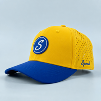 Casquette de golf personnalisée en nylon à 5/6 panneaux, perforée au laser, pour sport de plein air, vente en gros