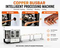 Machine de pliage de barres de cuivre certifiée CE, haute précision, avec fonctions de pliage et de découpe