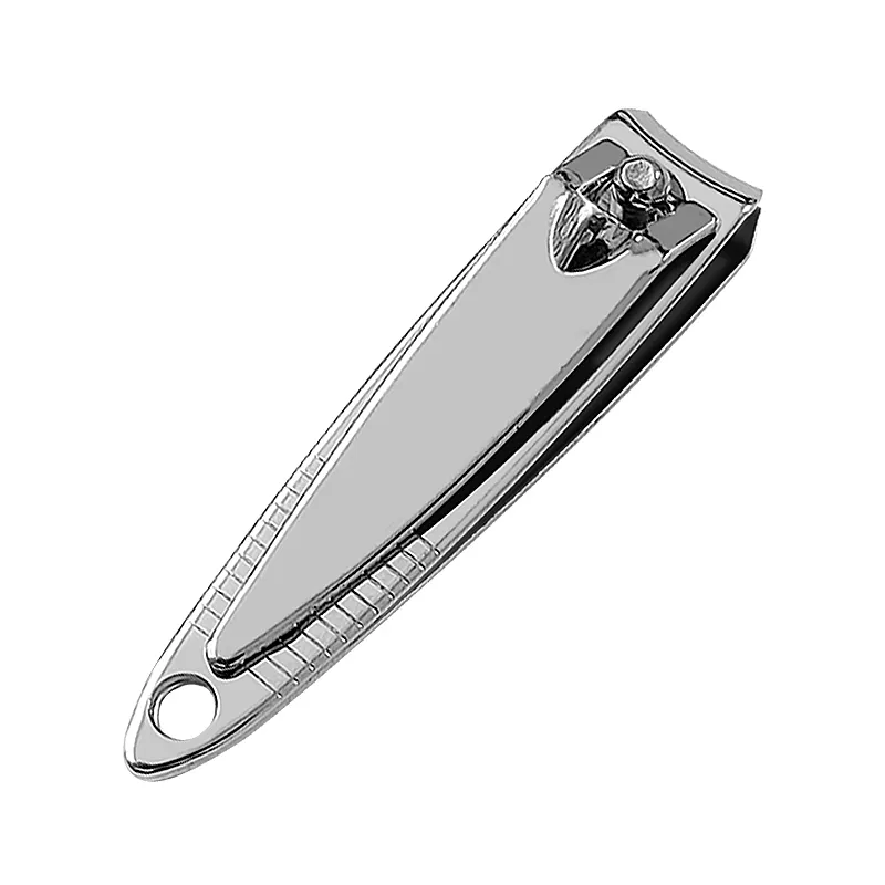 Vente en gros coupe-ongles en acier au carbone pour soins personnels coupe-ongles en argent coupe-ongles d'orteil logo personnalisé coupe-ongles portable