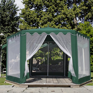 Tente parasol hexagonale en polyester personnalisée 2x2x2M avec <span class=keywords><strong>moustiquaire</strong></span> respirante <span class=keywords><strong>amovible</strong></span> - Product Image 2