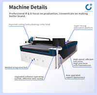 Machine de découpe industrielle automatique à couteau oscillant CNC pour tissus, vêtements et textiles multicouches, contrôlée par PLC, avec écran LCD et moteur