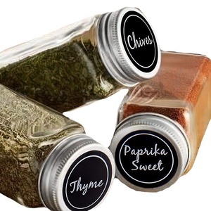 Mason Jar <b>Labels</b> Preprinted Chalkboard Style Waterproof PVC Stickers For Spice Storage Organization Kitchen <b>Pantry</b> Use - Product Image 5