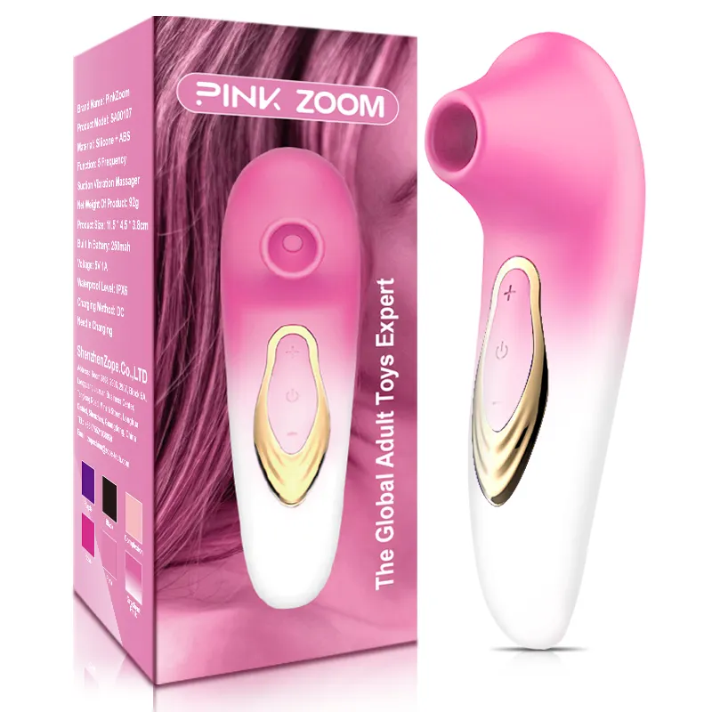 Rosa Zoom Mini G Spot vibratore succhiatore clitorideo per le donne adulte Clit giocattolo del sesso in Silicone Vagina ventosa 10 velocità