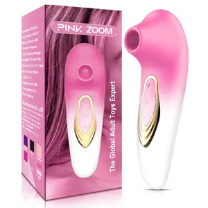 Pink Zoom Mini G Spot klitoris mengisap Vibrator untuk wanita wanita dewasa mainan seks klitoris silikon Vagina Sucker Vibrator 10 Kecepatan