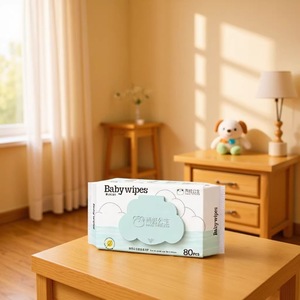Bilingual (Chinese and English) baby wipes for boys and girls, thick type, cost-effective, baby mouth hygiene and cleaning, - Product Image 1