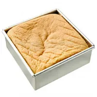 Molde de alumínio do bolo da caixa de cozimento do europecake do fundo removível