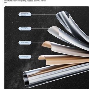 Buse de <span class=keywords><strong>douche</strong></span> à main noire étoile transfrontalière tête d'auvent de bain pressurisée forte avec accessoires de robinet de salle de bain - Product Image 3