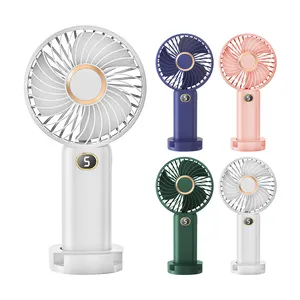 Mini el şarj edilebilir Fan taşınabilir ve giyilebilir fanlar mobil telefon tutucu masa fanı