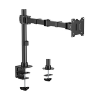 Bras de moniteur articulé robuste LDT91-C012 17-49 pouces 20 kg, support d'écran ultra-large pour ordinateur, fixation VESA pour un seul moniteur, accessoire