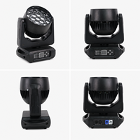 Projecteur LED mobile 19x15W RGBW 4-en-1 avec zoom 8-50 degrés, contrôle par anneau, DMX512 et RDM pour DJ, événements, discothèques et bars