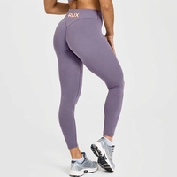 Leggings de yoga taille haute en tissu doux pour femmes, effet push-up, pour l'entraînement et la gym, extensibles dans les 4 sens, avec logo personnalisé