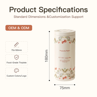 Boîtes rondes en fer blanc de qualité alimentaire imprimées sur mesure avec logos pour snacks, chocolat et sucre – Couleur personnalisée