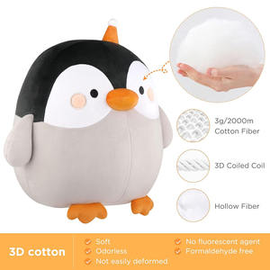 Peluches de Pingüino Kawaii, Juguetes de Peluche Suaves y Gruesos con Forma Cilíndrica, Almohada Súper Suave que Brilla en la Oscuridad, Peluche para Abrazar, Animales de Peluche al por Mayor - Product Image 4