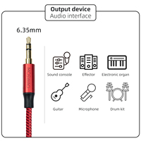 Prix usine 3.5mm mâle vers DOUBLE adaptateur Audio stéréo RCA double câble RCA tressé AUX Y plaqué or pour haut-parleurs HiFi