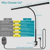Lampe de table LED moderne flexible en aluminium à col de cygne, avec commande tactile et intensité réglable, idéale pour la lecture, les bureaux et la protection des yeux