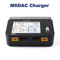 Chargeur de batterie FPV Drone DC 350Wx2 15A AC 200W pour ToolkitRC M6DAC double canal Smart 1-6S Lipo Batteries PD 65W UAV pièce de rechange