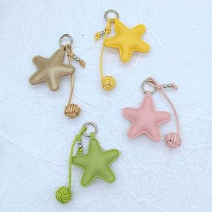 Thiết Kế Sang Trọng Xe Keychain Phụ Kiện Mới PU Da Sao Bóng Hình Dạng Móc Chìa Khóa Mặt Dây Chuyền Trang Trí Túi Charms - Product Image 3