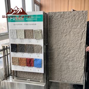 Revêtement mural en <span class=keywords><strong>pierre</strong></span> artificielle PU pour projet commercial Wayon, résistant au feu, léger, imitation roche, pour façade extérieure - Product Image 5