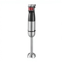 Mixeur Plongeant 1200W 14000 tr/min avec 4 Lames, en Plastique Sans BPA, Accessoires Lavables au Lave-Vaisselle, pour Usage Domestique