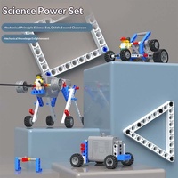 Kit Edukasi Blok Bangunan Robot Pemrograman Gaya 40-Piece Plastik Kompatibel 9686, Mainan Perakitan Gear untuk Anak Laki-laki