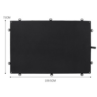 Tableau d'affichage en nylon avec velcro, collection de patchs tactiques, support mural pliable, tapis de travail en velcro réutilisable, tableau d'affichage