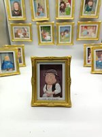 Cadre photo en résine imprimée en 3D Aimant de réfrigérateur Peinture de renommée mondiale Dessin animé Modélisation personnalisée