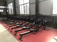 Máquina de Remo ASM-5002, Diseño Nuevo, Equipo de Gimnasio, Máquina de Remo con Resistencia de Aire para Gimnasios y Clubes