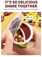 Bâtonnets de biscuits croustillants sucrés avec sauce au cacao, boîte de collation décontractée, saveur chocolat, coupelle à tremper pour enfants et bureau