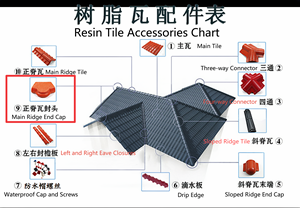 Capuchon <span class=keywords><strong>d</strong></span>'extrémité de pignon principal en résine synthétique ASA, tôles de toiture ondulées en PVC et accessoires - Product Image 5