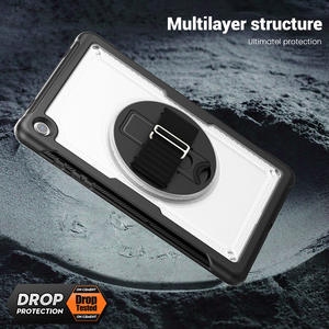 Étui en silicone antichoc pour <span class=keywords><strong>Samsung</strong></span> Galaxy <span class=keywords><strong>Tab</strong></span> A9 Plus X110N X115 X210 Combo Transparent PC Hybrid Stand Pouch Case TPU - Product Image 6