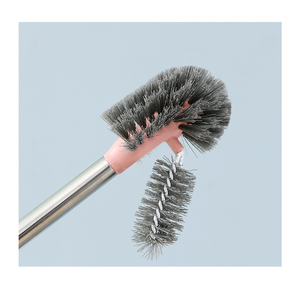 Nouveau produit – Kit de brosses de nettoyage de toilettes anti-goutte, facile à assembler, pour un nettoyage en profondeur, avec <span class=keywords><strong>support</strong></span> - Product Image 6