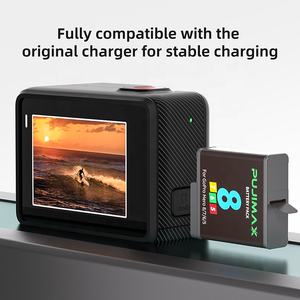 PUJIMAX 3 pièces 3,85 V 1500 mWh Batteries Li-ion rechargeables avec <span class=keywords><strong>chargeur</strong></span> <span class=keywords><strong>de</strong></span> <span class=keywords><strong>batterie</strong></span> 3 emplacements Type-C et Micro USB pour <span class=keywords><strong>GoPro</strong></span> <span class=keywords><strong>Hero</strong></span> <span class=keywords><strong>8</strong></span> - Product Image 6