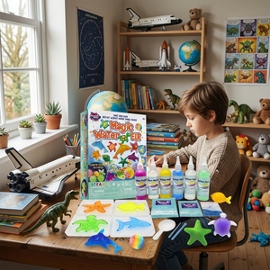Kit de jouets aquatiques 3D DIY créatifs et éducatifs Magic Water ELF, créatures marines, jouets aquatiques faits à la main, certifiés EN71, ensembles pour les anniversaires des enfants - Product Image 1