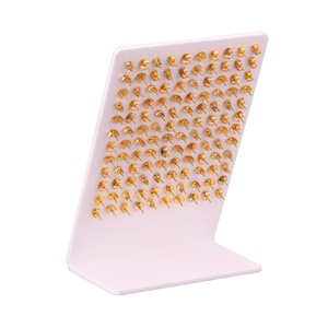 Tarjetas de exhibición para pendientes, juego de pendientes de tuerca de formas y colores variados, precio económico - Product Image 6