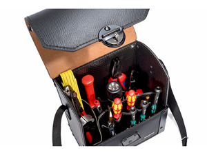 Sac de rangement pour outils de haute qualité avec verrouillage sécurisé, sac à outils en cuir de vachette renforcé d'aluminium, très vendu - Product Image 2