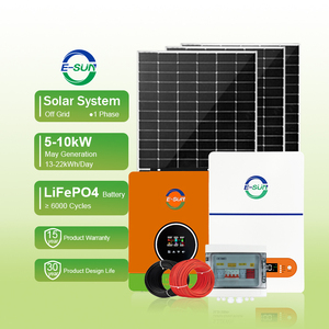 Sistema de Energía Solar Híbrido Personalizado E-Sun de 6.2KW, Sistema Solar Todo en Uno con Kits de Almacenamiento de Energía - Product Image 2