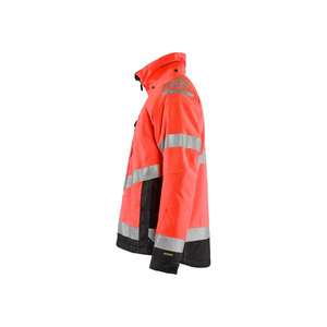 BLAKLADER-Chaqueta de concha forrada ligera de 478019775599M Hi-vis Rojo/Negro-EAN 7330509658253 ROPA DE TRABAJO DE LA HI-VIS - Product Image 4